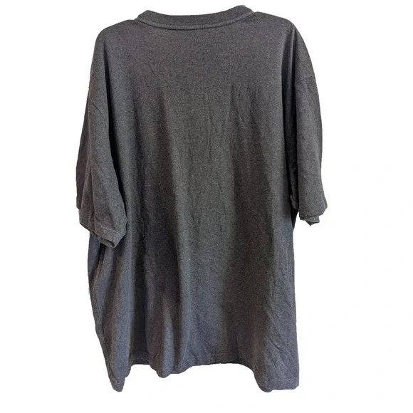Carhartt Henley Short Sleeve‎ T Shirt Men's 2XL Grey Loose Fit Work K84 - Picture 2 of 5